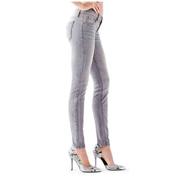 Guess Power Curvy Skinny Mid Rise Jeans Whirlwind Wash Regular Inseam Size 24 - Picture 11 of 12